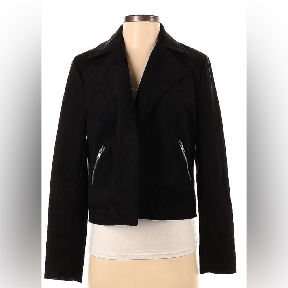 Philosophy XS black suede jacket